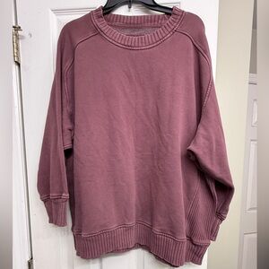 Aerie Women's Burgundy Sweater/ Crewneck